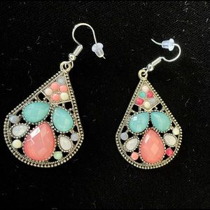 Vintage Earrings and Coordinating Necklace